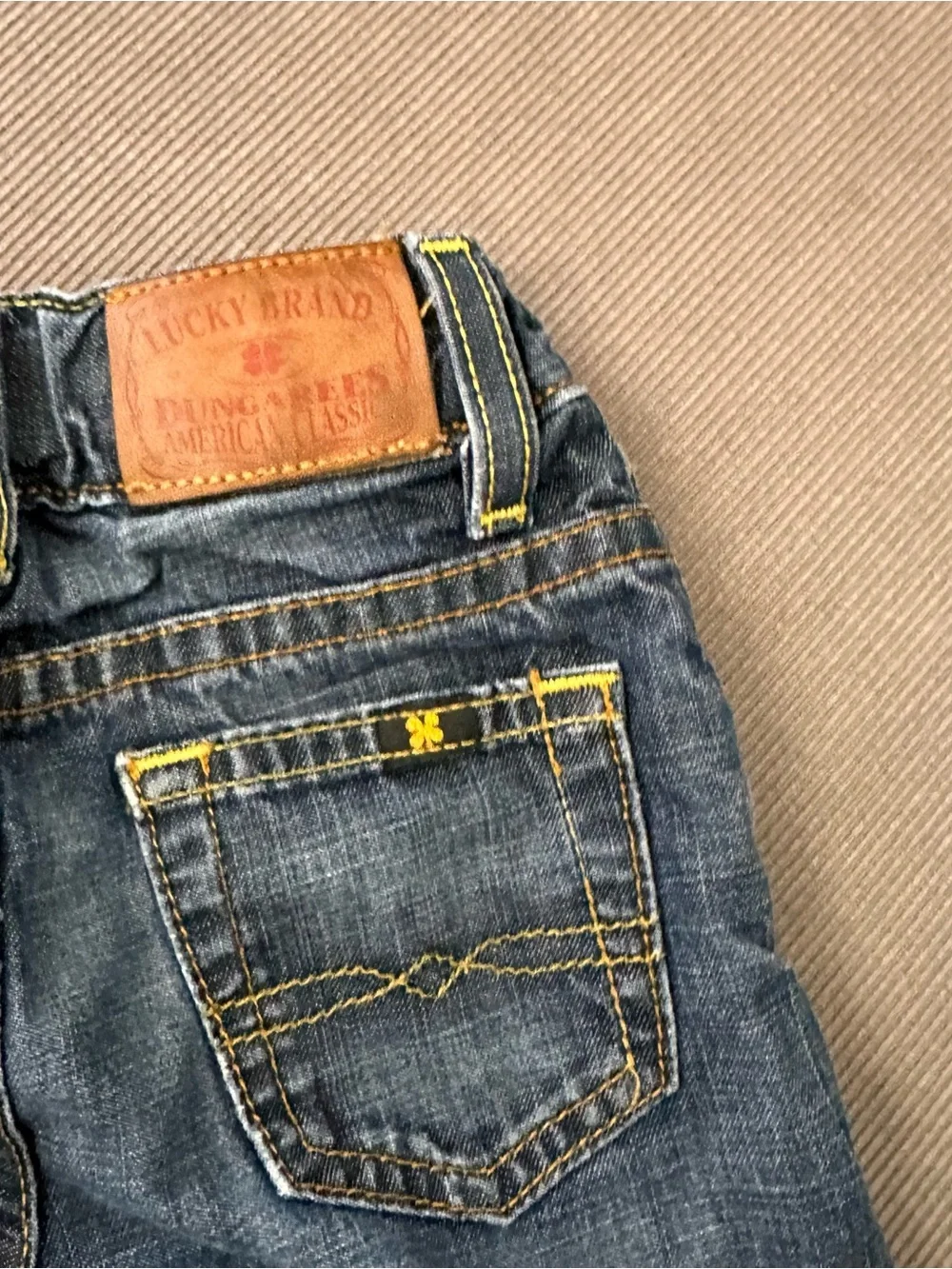 Vintage Lucky Brand Dungarees Jeans Size 12 Months Made In USA
